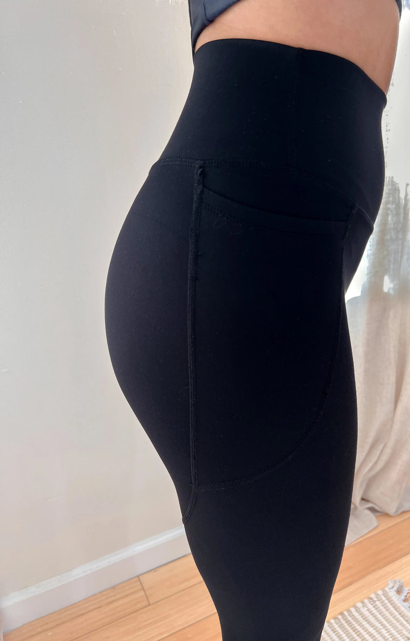 Amara Pocket Legging - Black Mystery - Wolfness Athletics