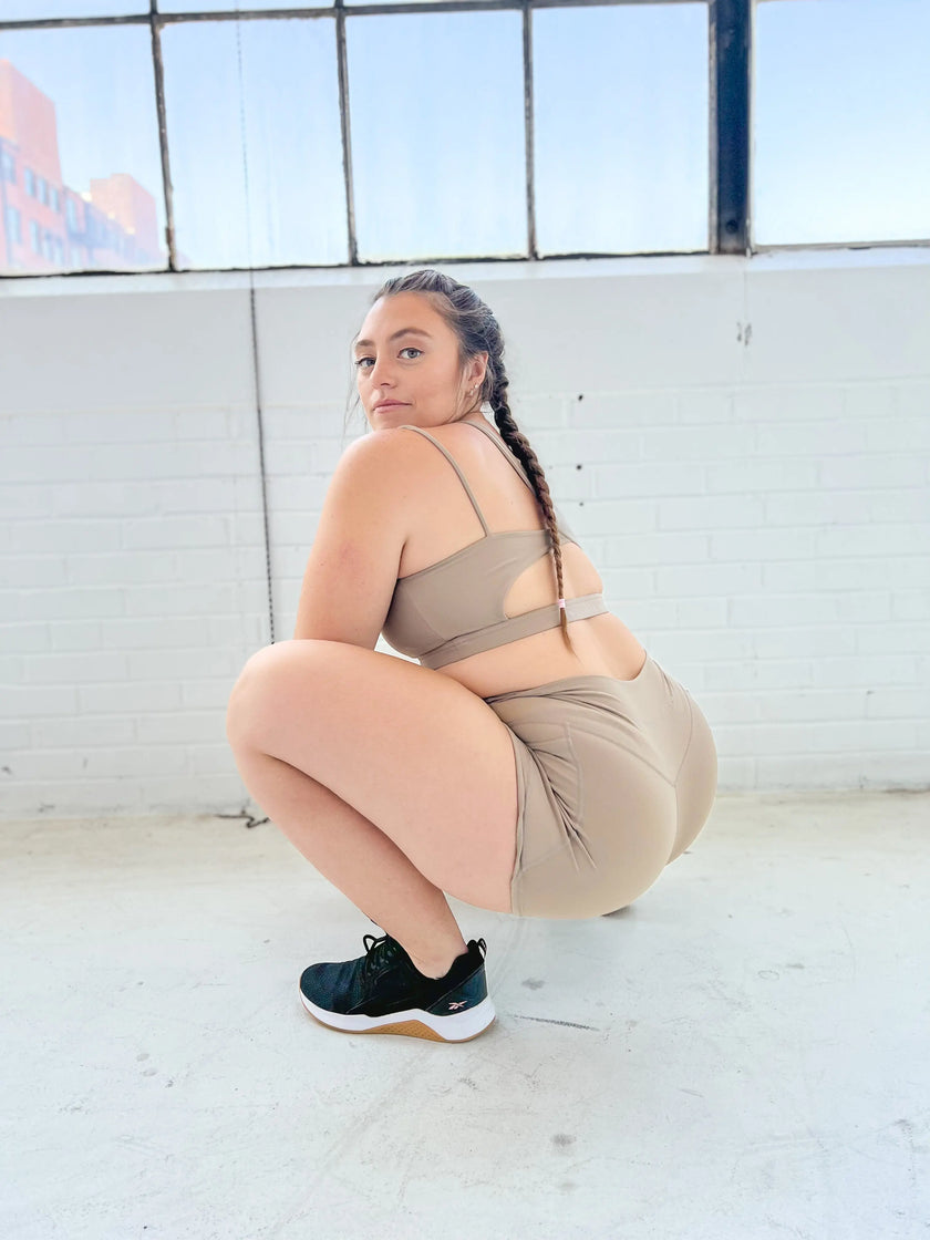 Amara Pocket Short - Earthside Tone - Wolfness Athletics