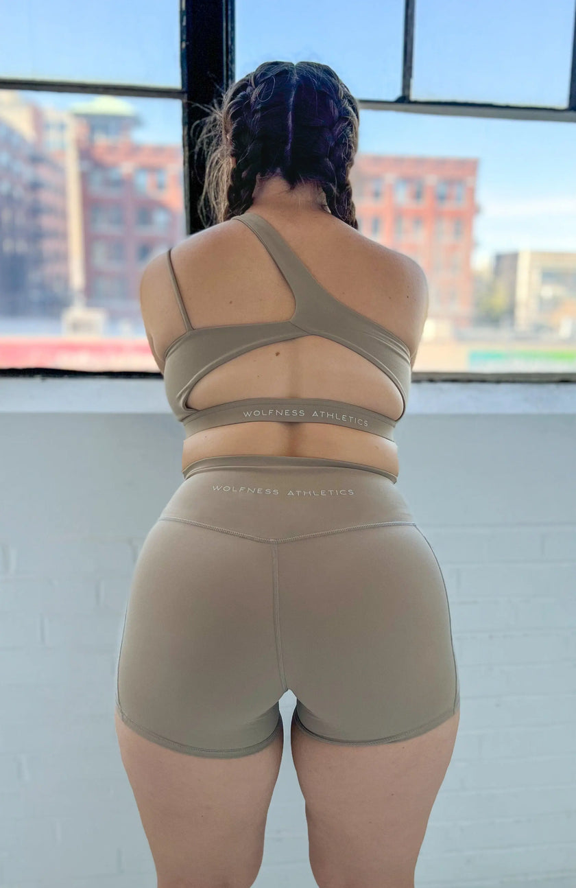 Amara Transcend Sports Bra - Earthside Tone - Wolfness Athletics
