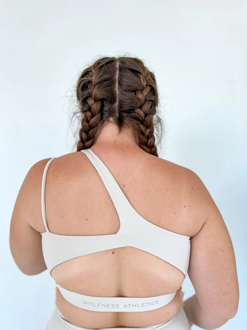 Amara Transcend Sports Bra - Virtuous Ivory - Wolfness Athletics