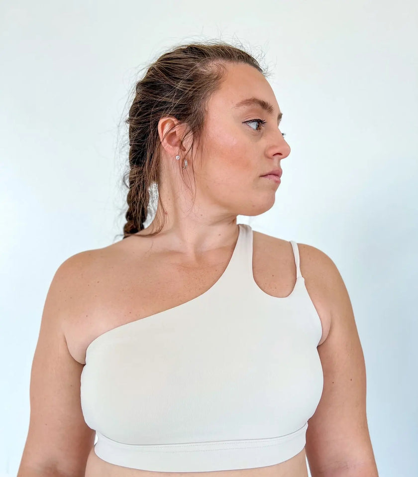 Amara Transcend Sports Bra - Virtuous Ivory - Wolfness Athletics