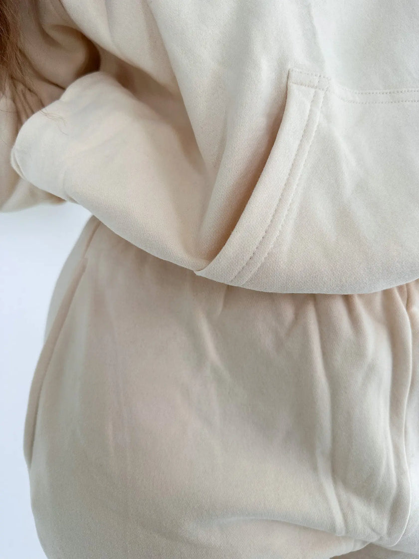 Comfort Body Hoodie - Beige - Wolfness Athletics