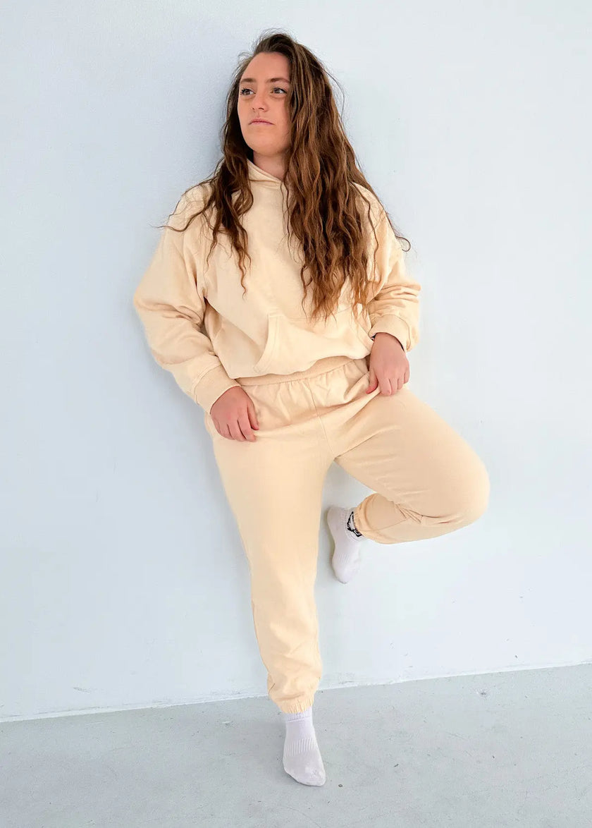 Comfort Body Sweat Set - Beige - Wolfness Athletics