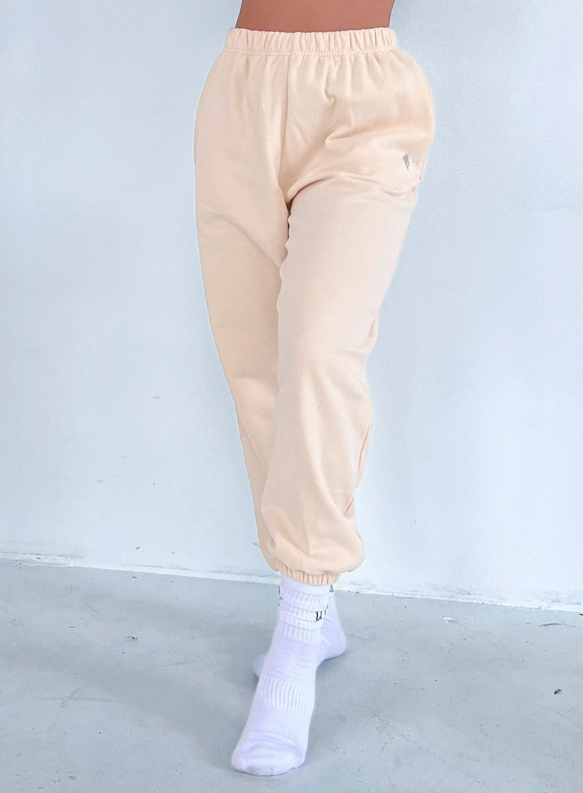 Comfort Body Sweatpants - Beige - Wolfness Athletics