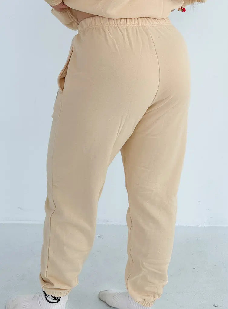 Comfort Body Sweatpants - Beige - Wolfness Athletics