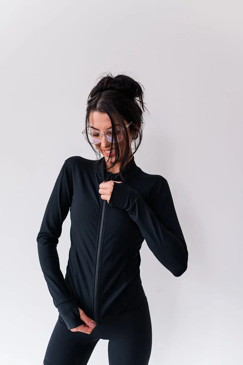 Harmony Curve Zip-up Jacket - Wolfness Athletics