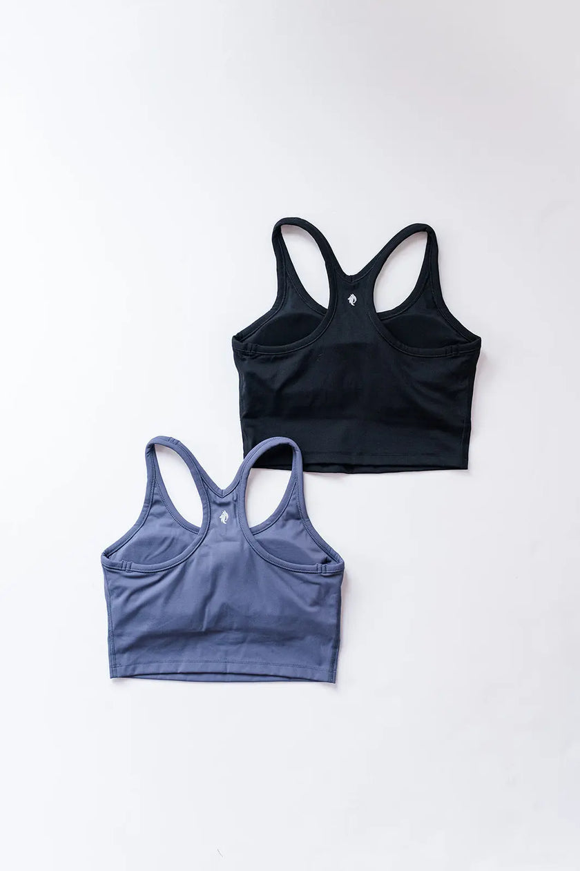 Harmony Racerback Tank - Cinder Grey - Wolfness Athletics