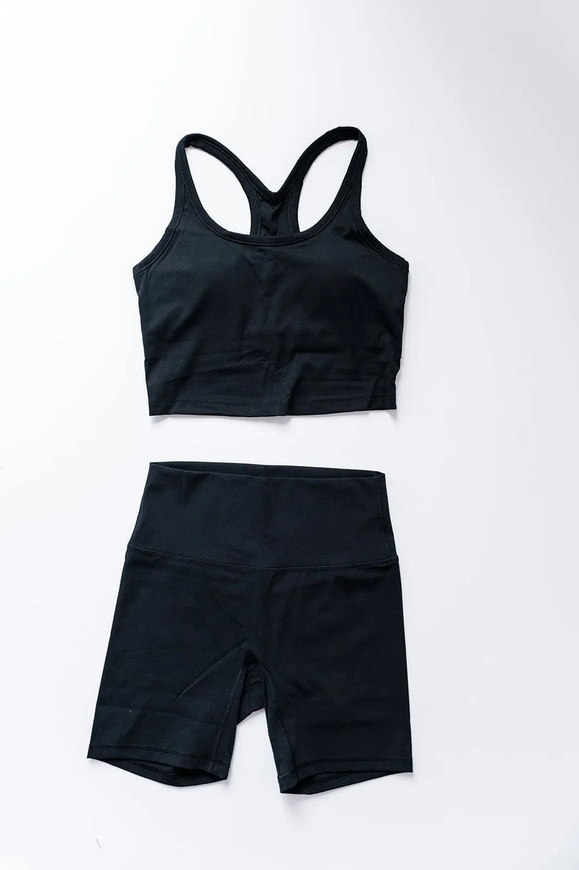 Harmony Racerback Tank - Pitch Black - Wolfness Athletics