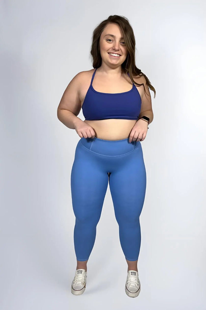 Original Ruche Legging - Cornflower Blue Wolfness Athletics
