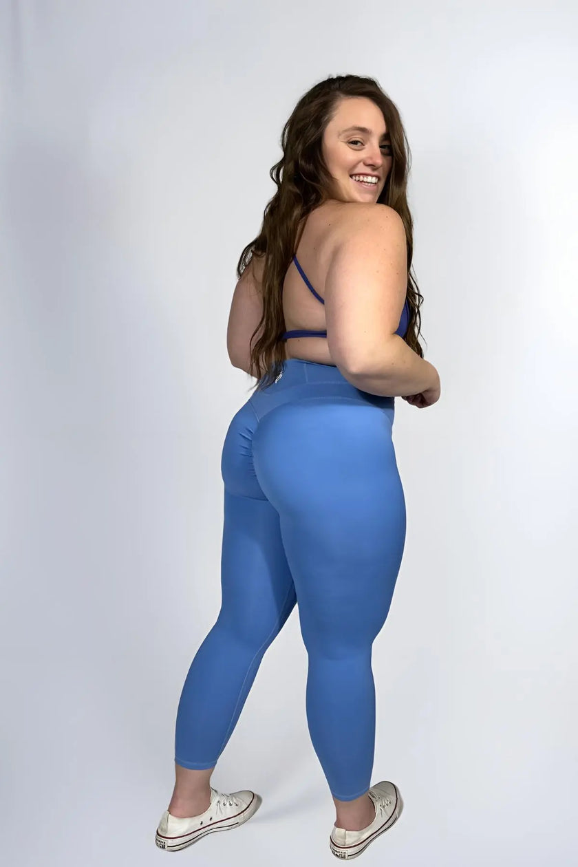 Original Ruche Legging - Cornflower Blue Wolfness Athletics