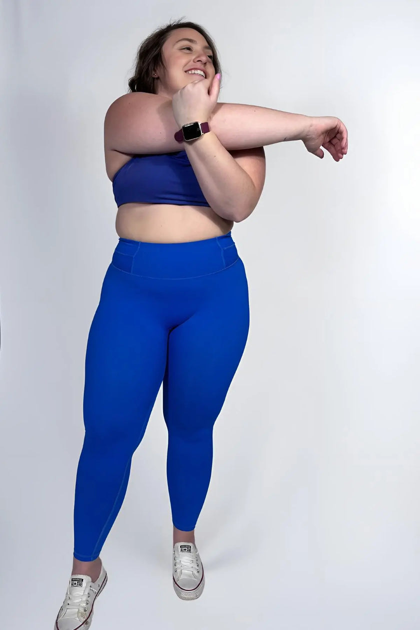 Original Ruche Legging - Strong Blue Wolfness Athletics