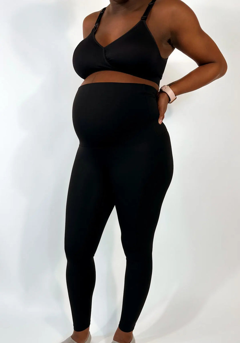 Signature Support Maternity Legging - Black - Wolfness Athletics