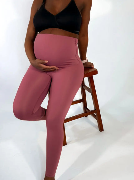 Signature Support Maternity Legging - Rosey - Wolfness Athletics